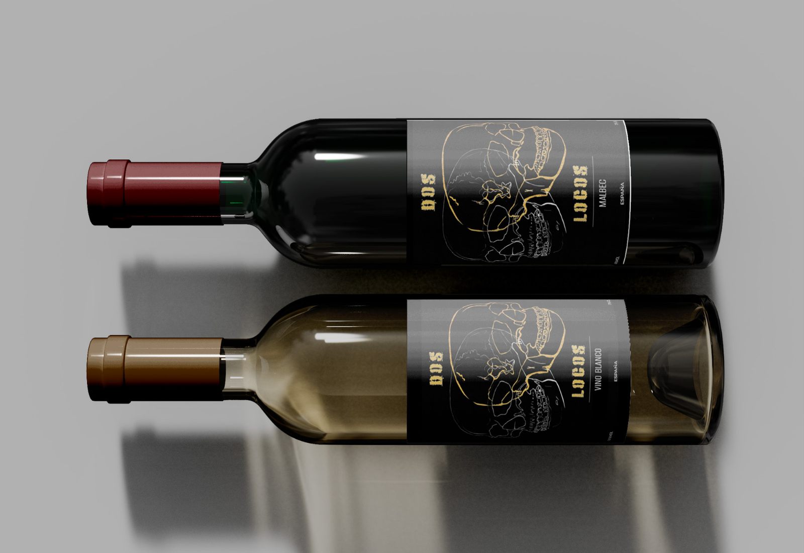 Dos Locos — botella de vino