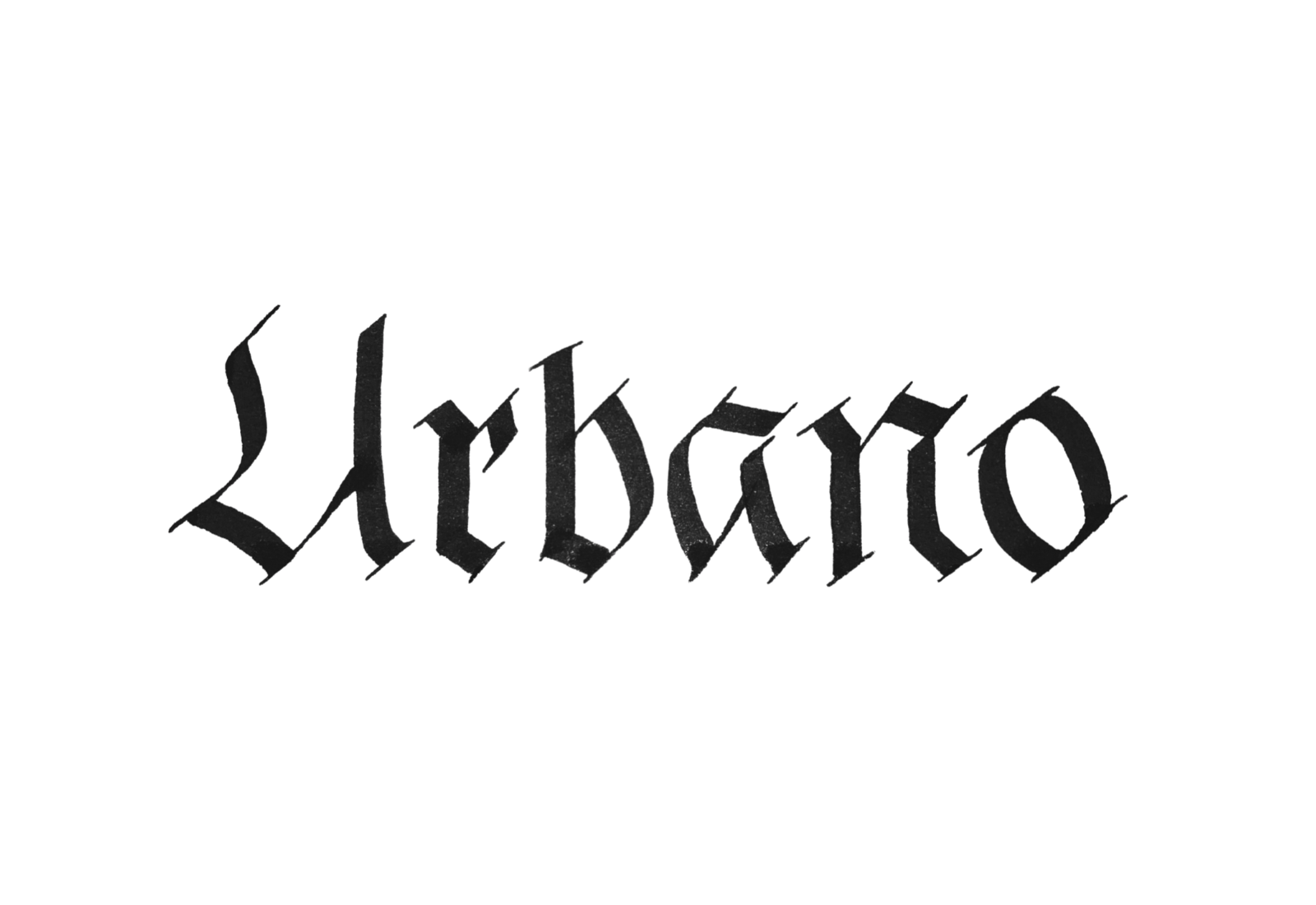 Urbano — tipografía hecha a mano
