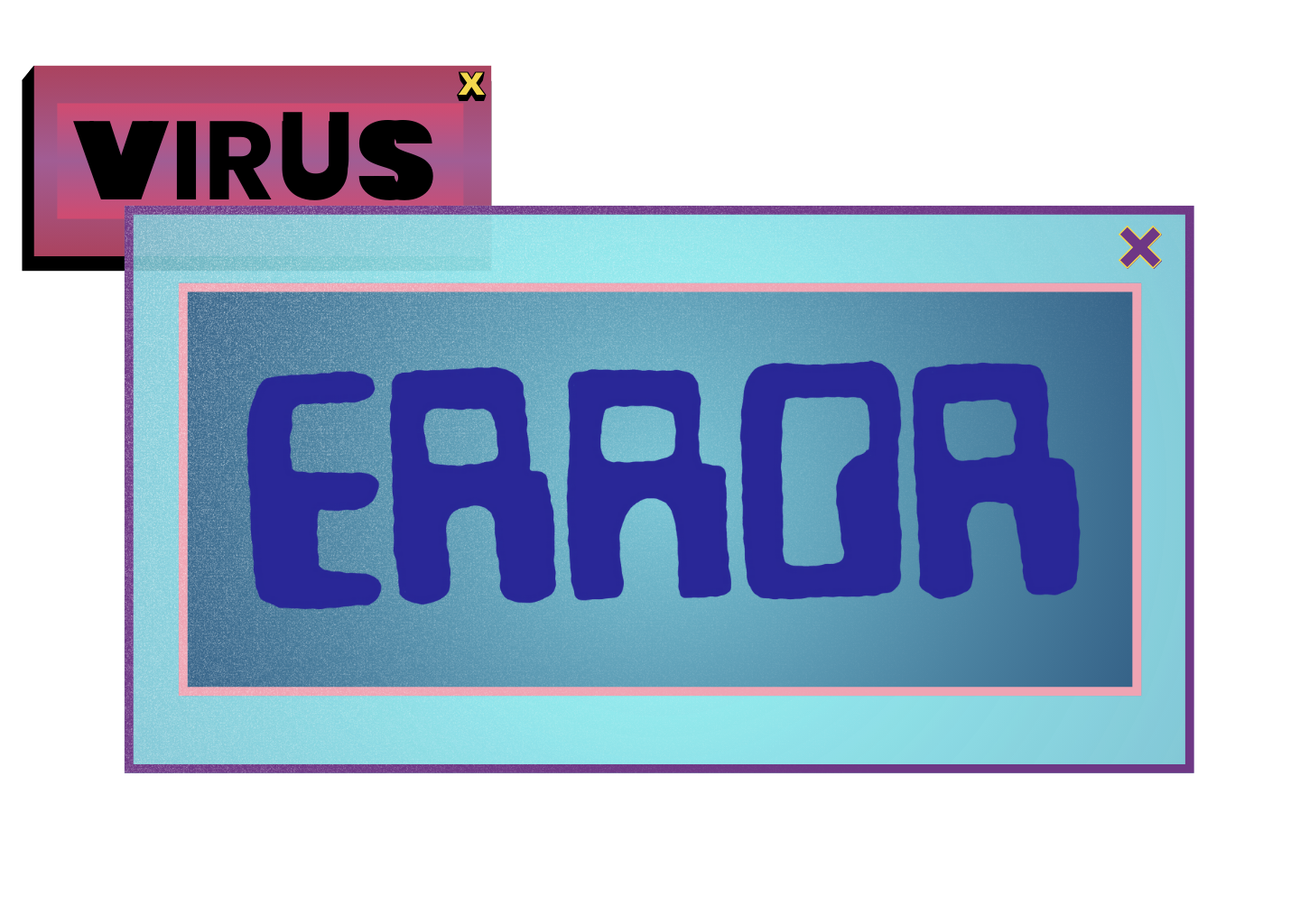 Ilustración — error de virus