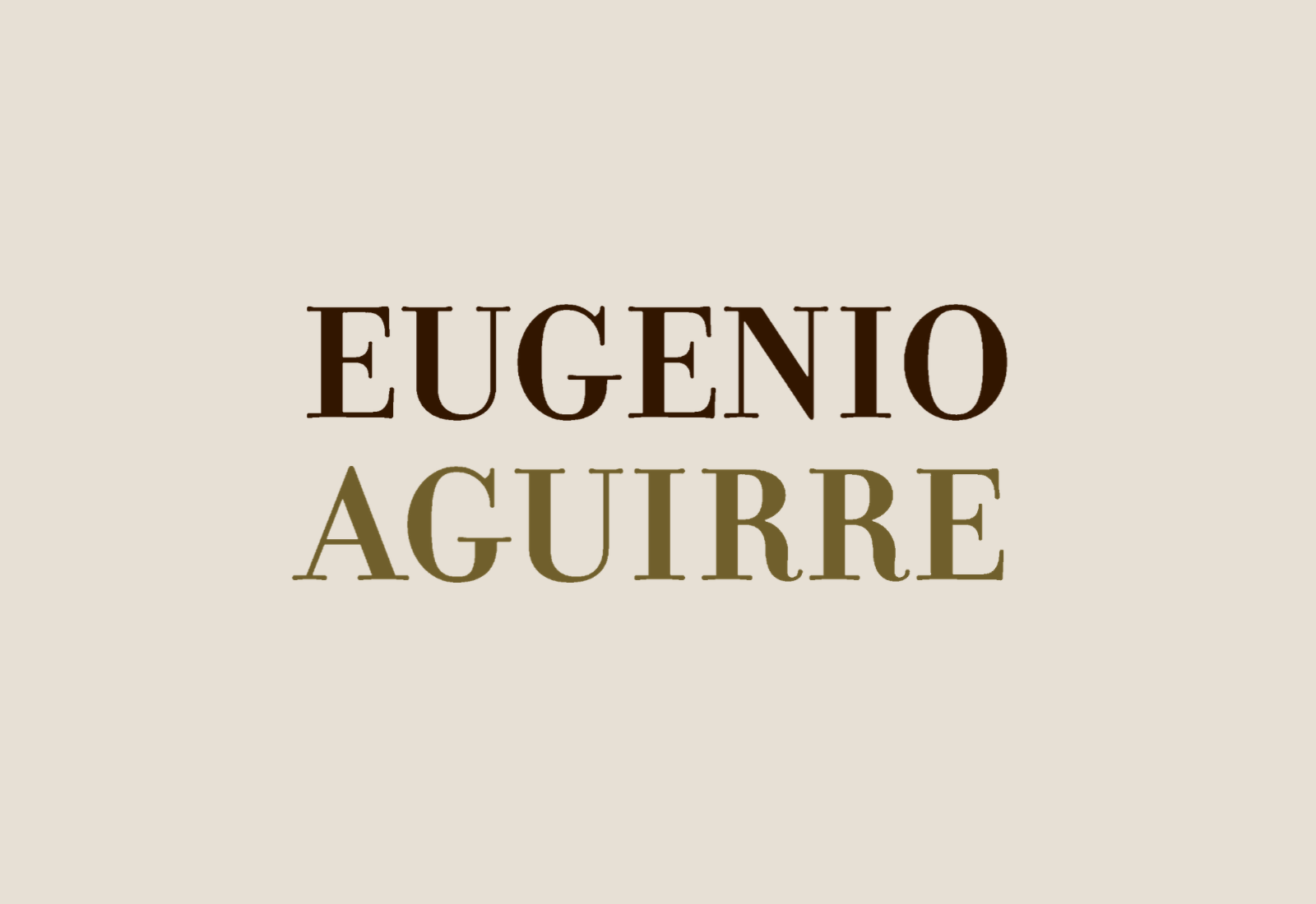 Eugenio Aguirre — diseño de producto