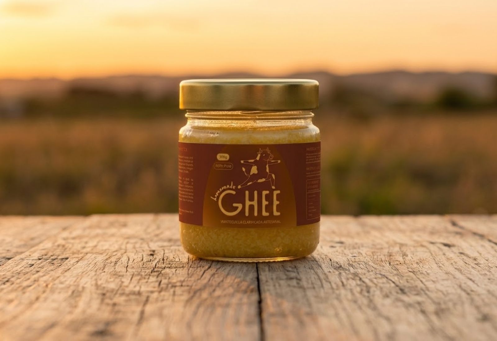 Frasco de Ghee, producto final